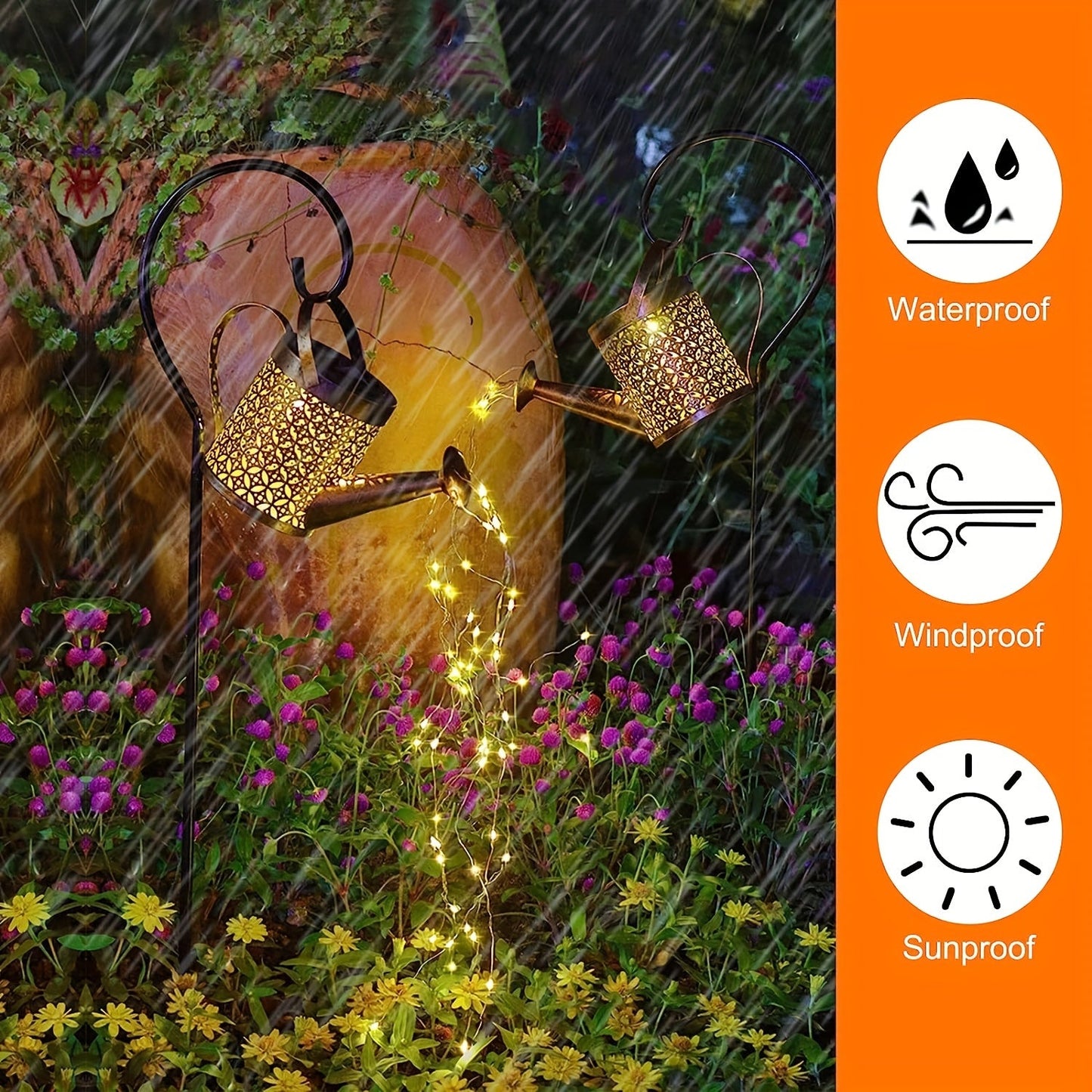 Movattis™ - Elegant Retro Solar Garden Lights: Waterproof Hanging Lanterns