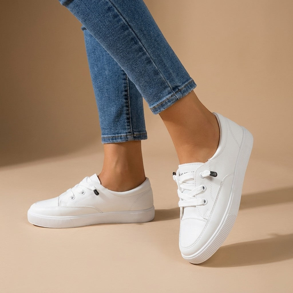 Annaliese — Lightweight Minimalist Lace-Up Trainers With Supportive Everyday Fit