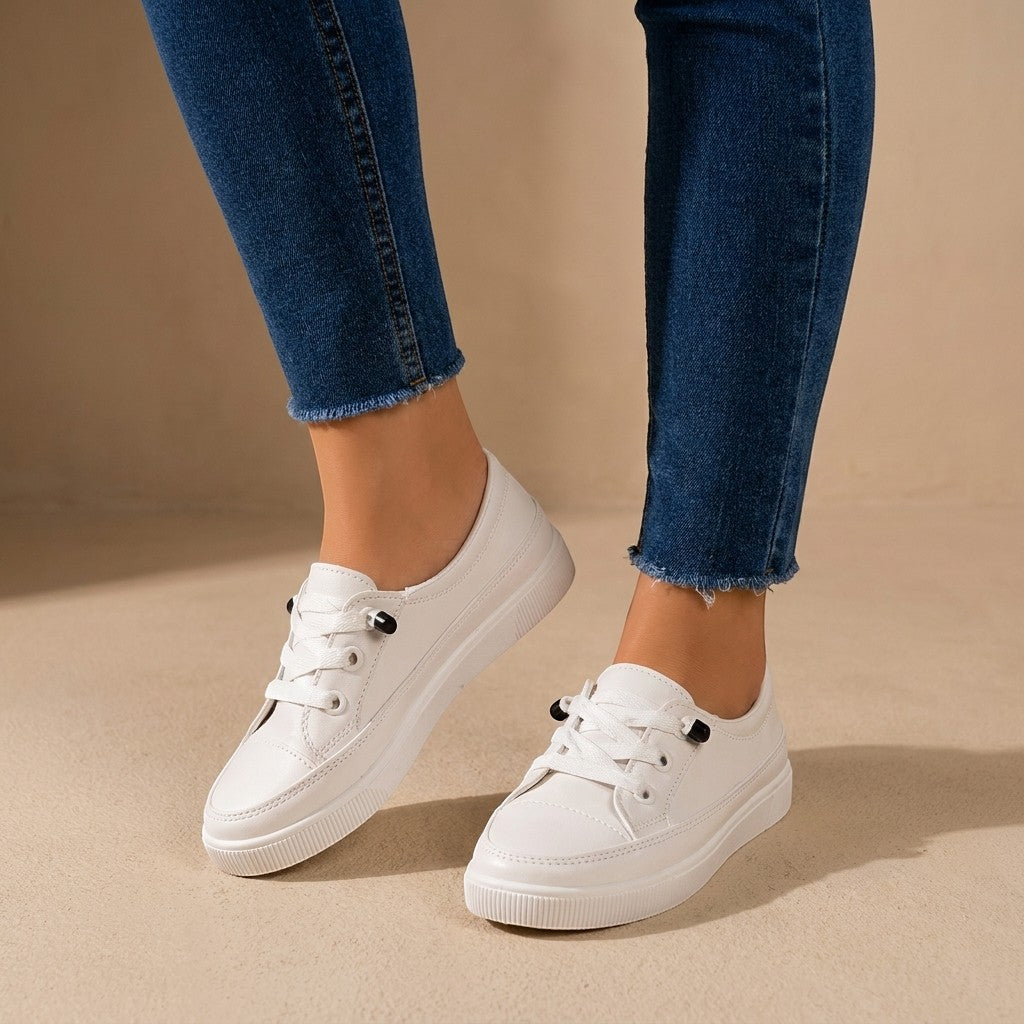 Annaliese — Lightweight Minimalist Lace-Up Trainers With Supportive Everyday Fit