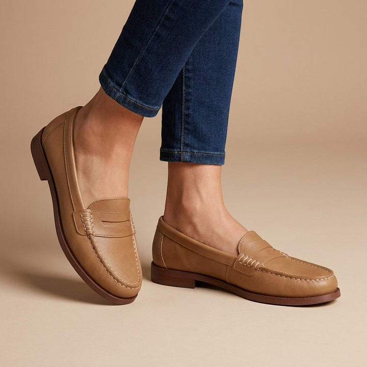 Jessa — Timeless Leather Loafers With Supportive Slip-On Everyday Design