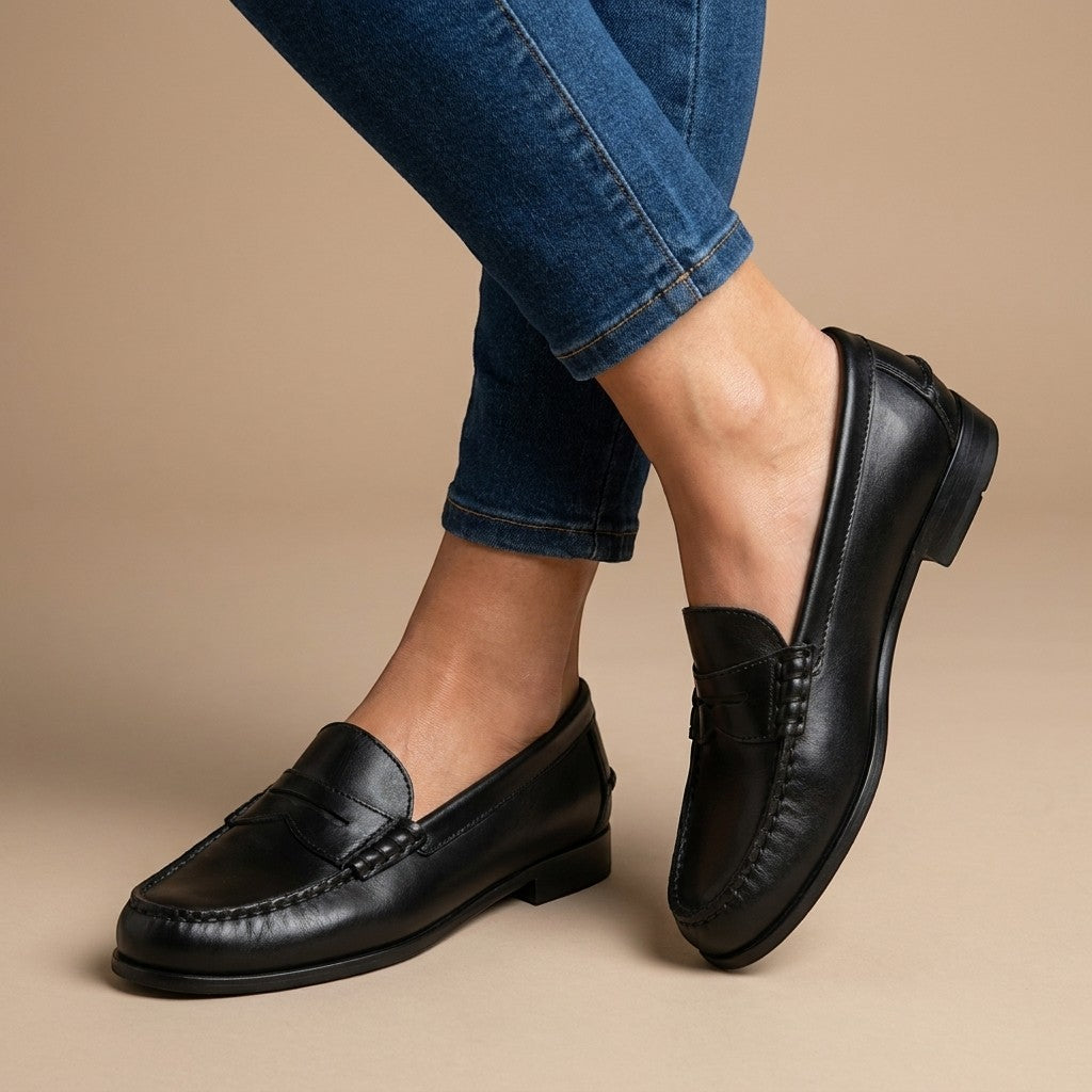 Jessa — Timeless Leather Loafers With Supportive Slip-On Everyday Design