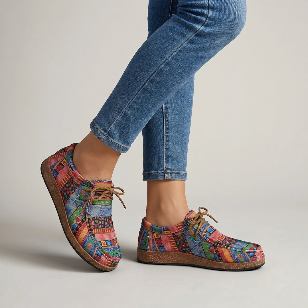 Isabella — Colorful Wedge Sandals With Bohemian Comfort Footwear Design