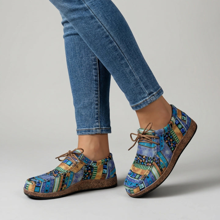 Isabella — Colorful Wedge Sandals With Bohemian Comfort Footwear Design