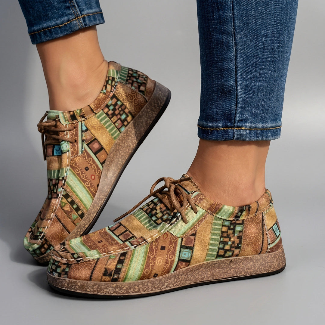 Isabella — Colorful Wedge Sandals With Bohemian Comfort Footwear Design