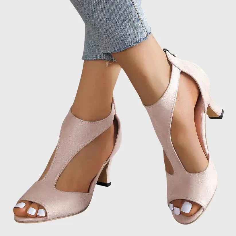 Sleekheel — Breathable Black Heels With Elegant Orthopedic Supportive Comfort Design