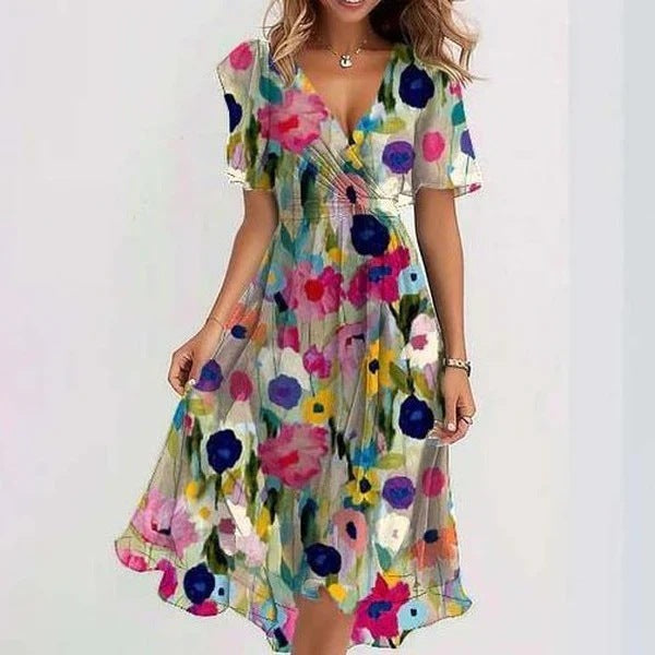 Hazel — Breathable Cotton Summer Dress For Flowing Lightweight Everyday Style