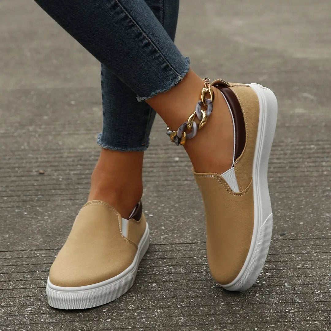 Breathestylish — Breathable Fabric Slip-On Shoes With Stylish Casual Everyday Design