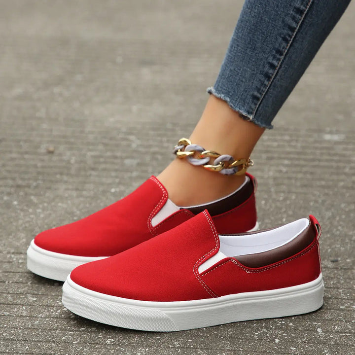 Breathestylish — Breathable Fabric Slip-On Shoes With Stylish Casual Everyday Design