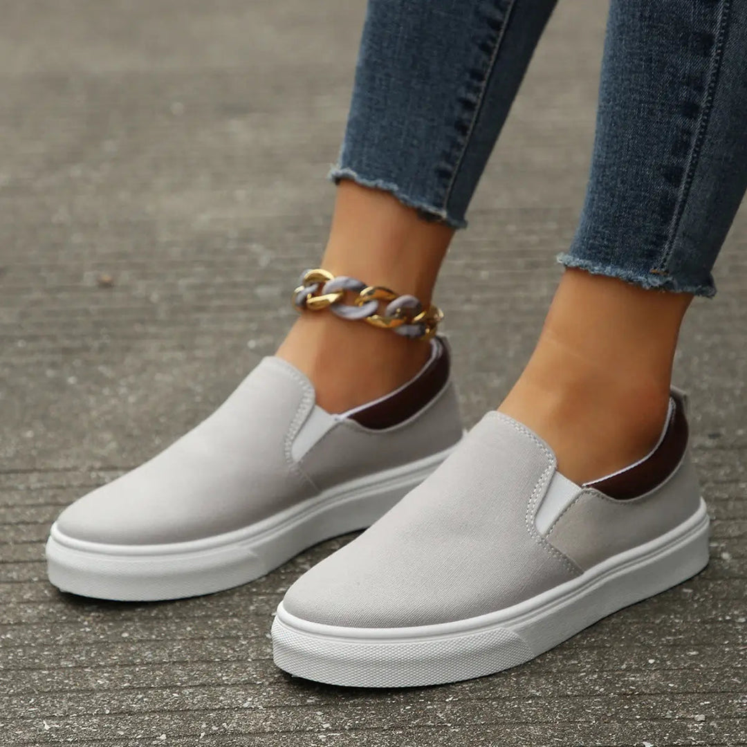 Breathestylish — Breathable Fabric Slip-On Shoes With Stylish Casual Everyday Design