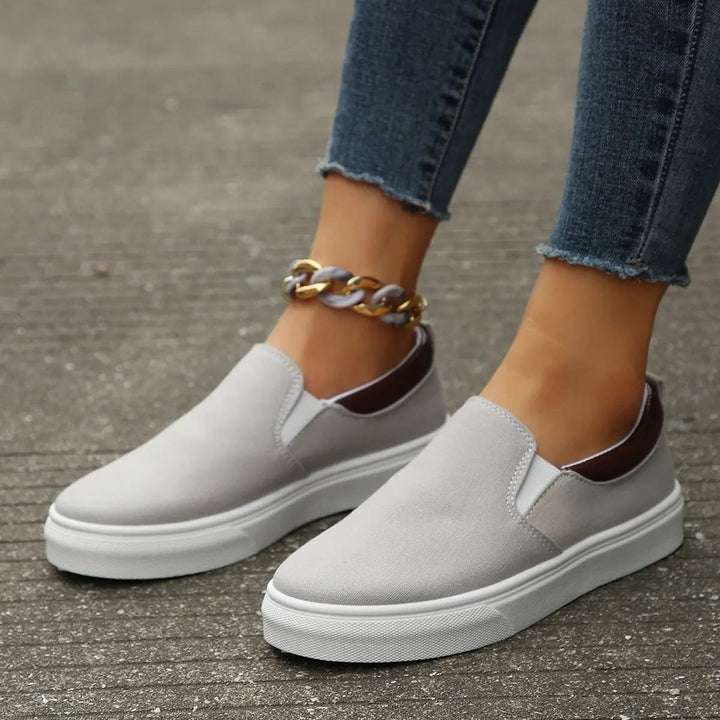 Breathestylish — Breathable Fabric Slip-On Shoes With Stylish Casual Everyday Design