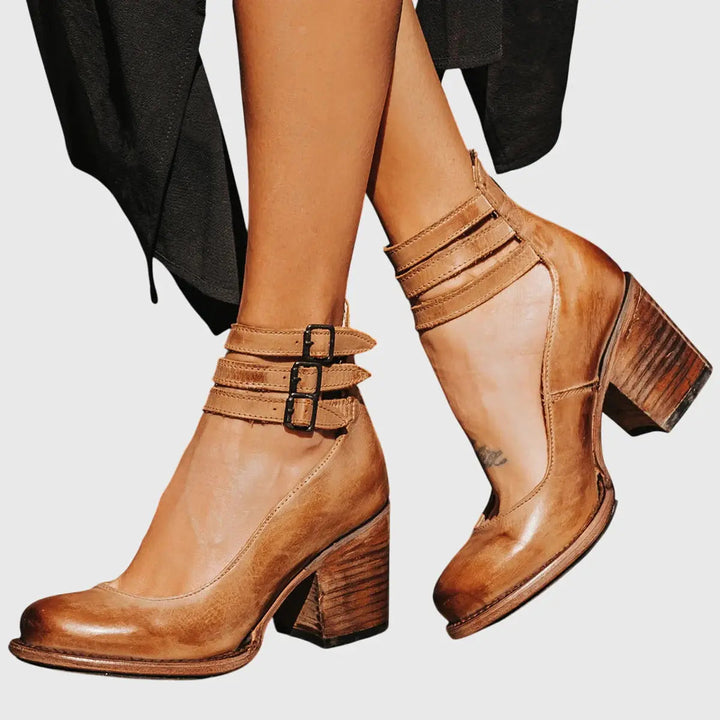 Snakeluxe — Elegant Leather Sandals With Comfortable Chic Summer Design