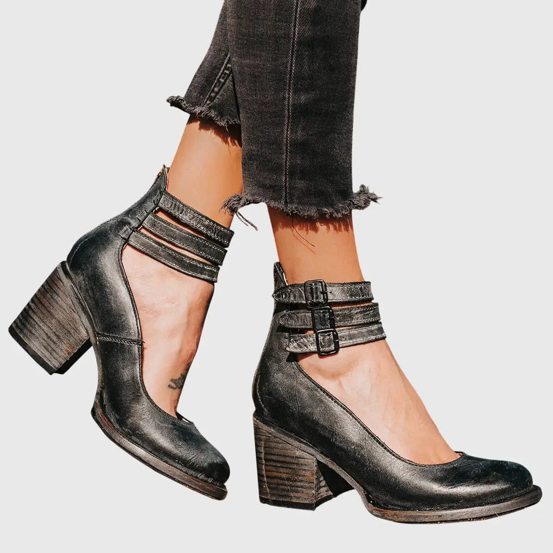Snakeluxe — Elegant Leather Sandals With Comfortable Chic Summer Design