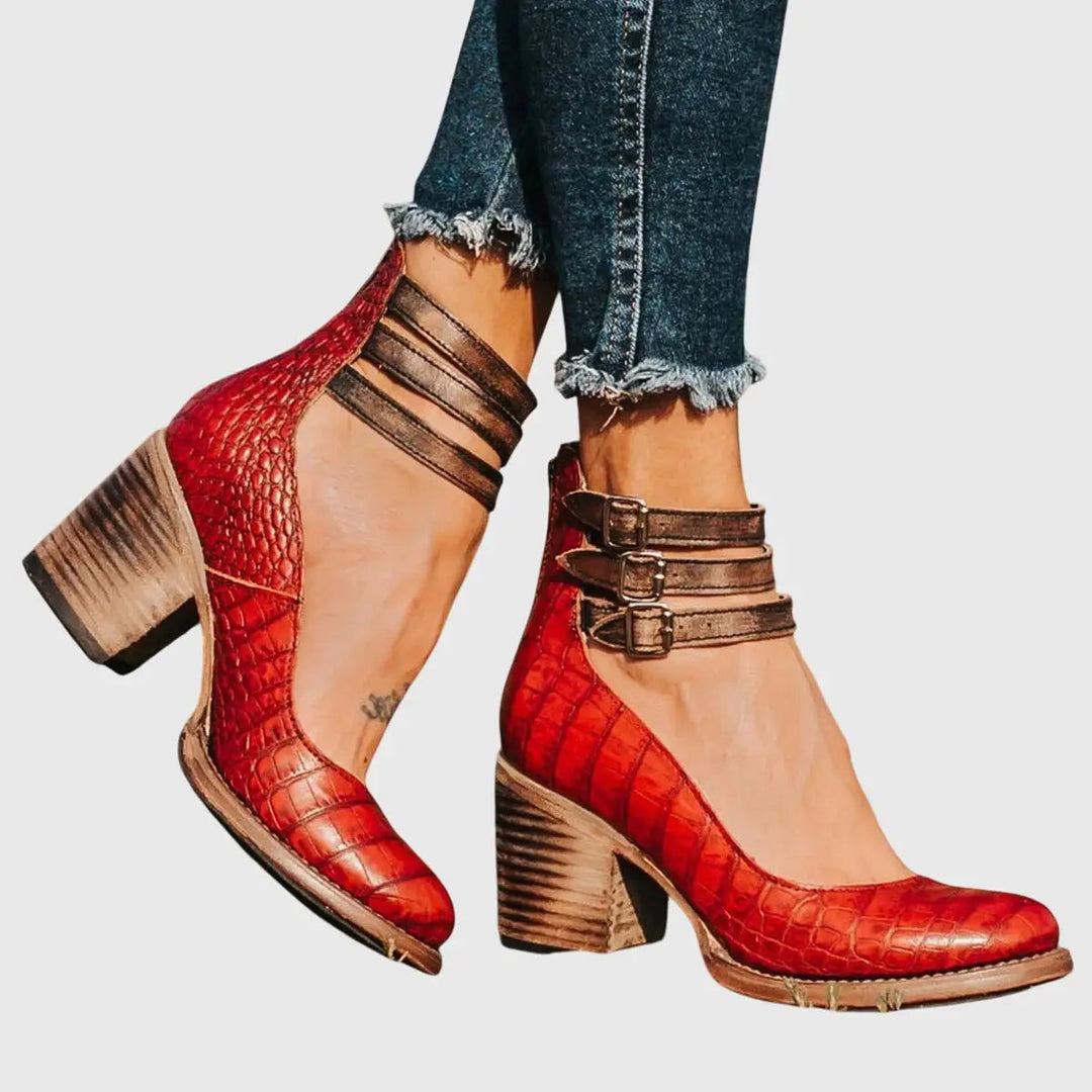 Snakeluxe — Elegant Leather Sandals With Comfortable Chic Summer Design