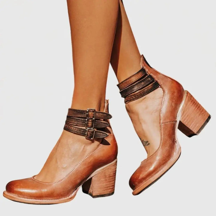 Snakeluxe — Elegant Leather Sandals With Comfortable Chic Summer Design