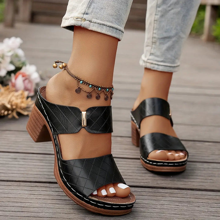 Elodie — Elegant Leather Sandals With Comfortable Stylish Summer Design