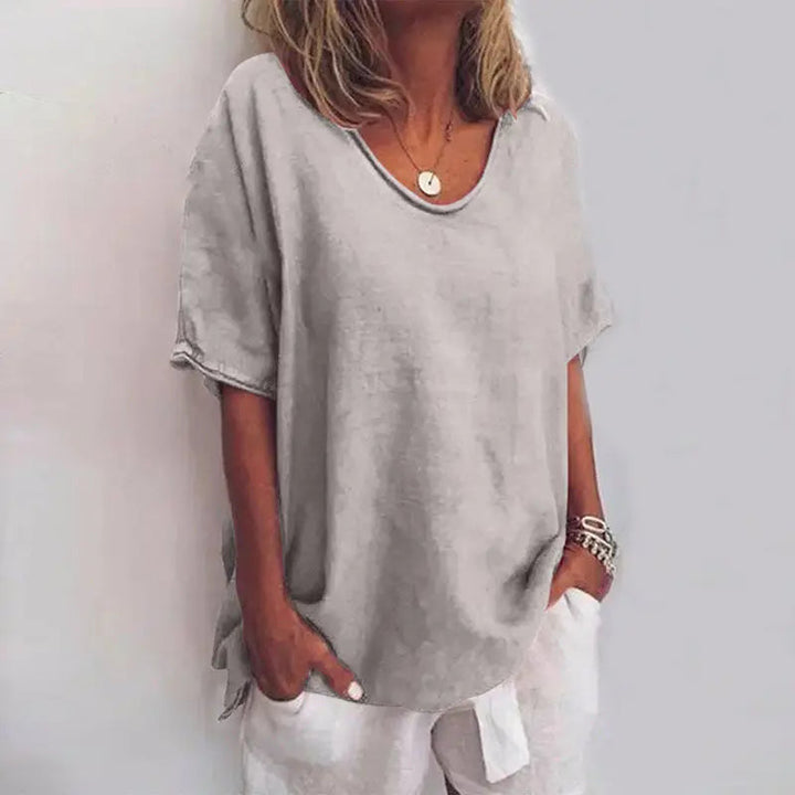 Marguerite — Lightweight Cotton Blouse With Flowy Relaxed Summer Fit