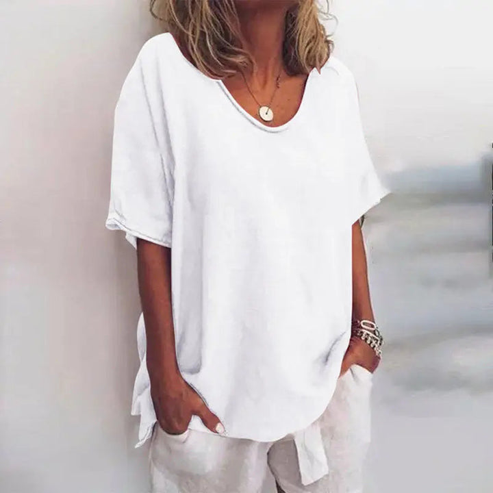 Marguerite — Lightweight Cotton Blouse With Flowy Relaxed Summer Fit