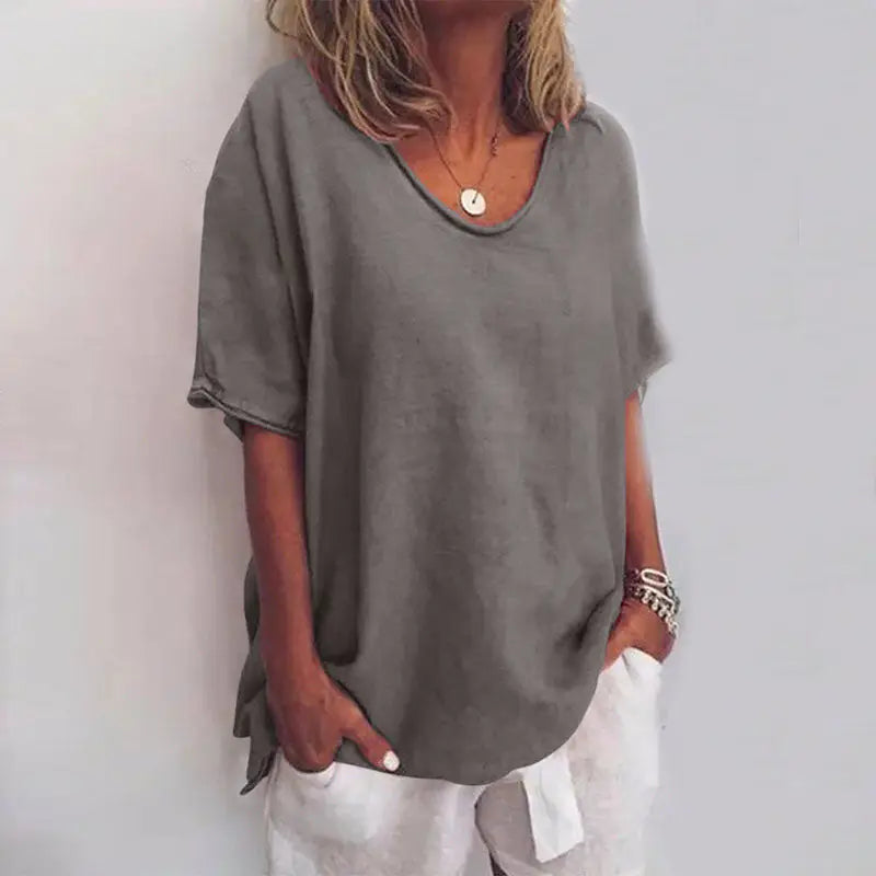 Marguerite — Lightweight Cotton Blouse With Flowy Relaxed Summer Fit