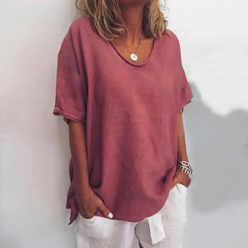 Marguerite — Lightweight Cotton Blouse With Flowy Relaxed Summer Fit