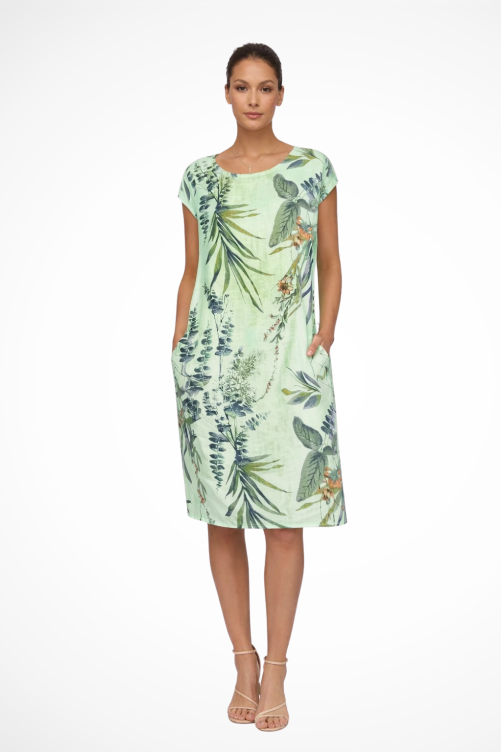Daphne — Lightweight Cotton Summer Dress With Flowy Relaxed Botanical Print