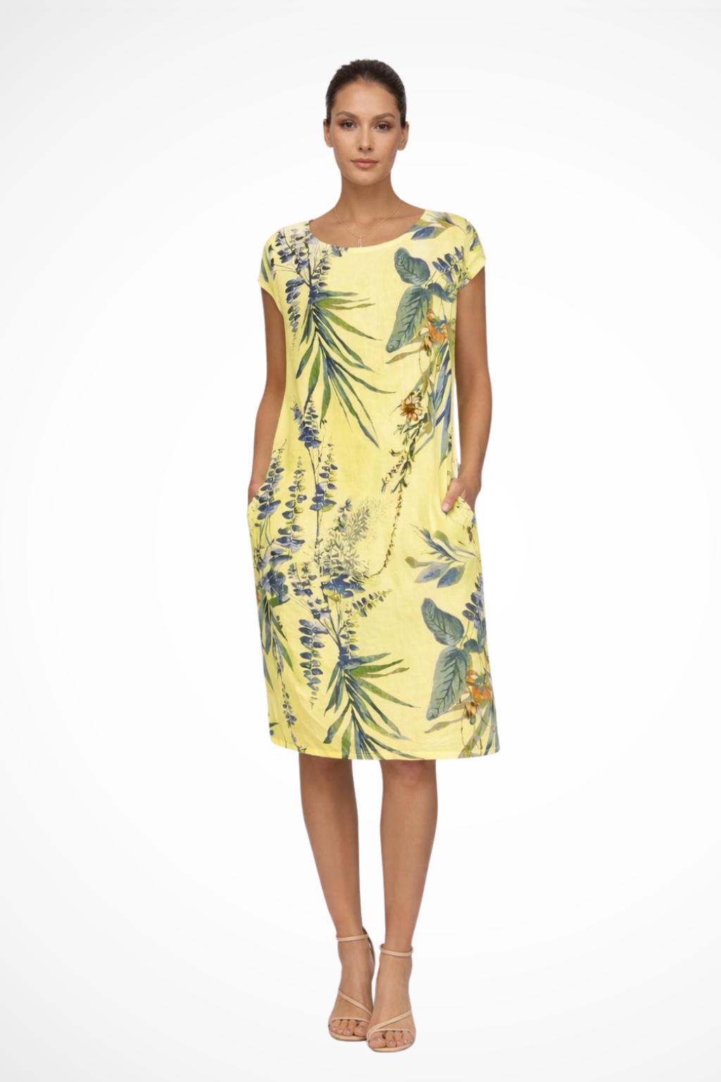 Daphne — Lightweight Cotton Summer Dress With Flowy Relaxed Botanical Print