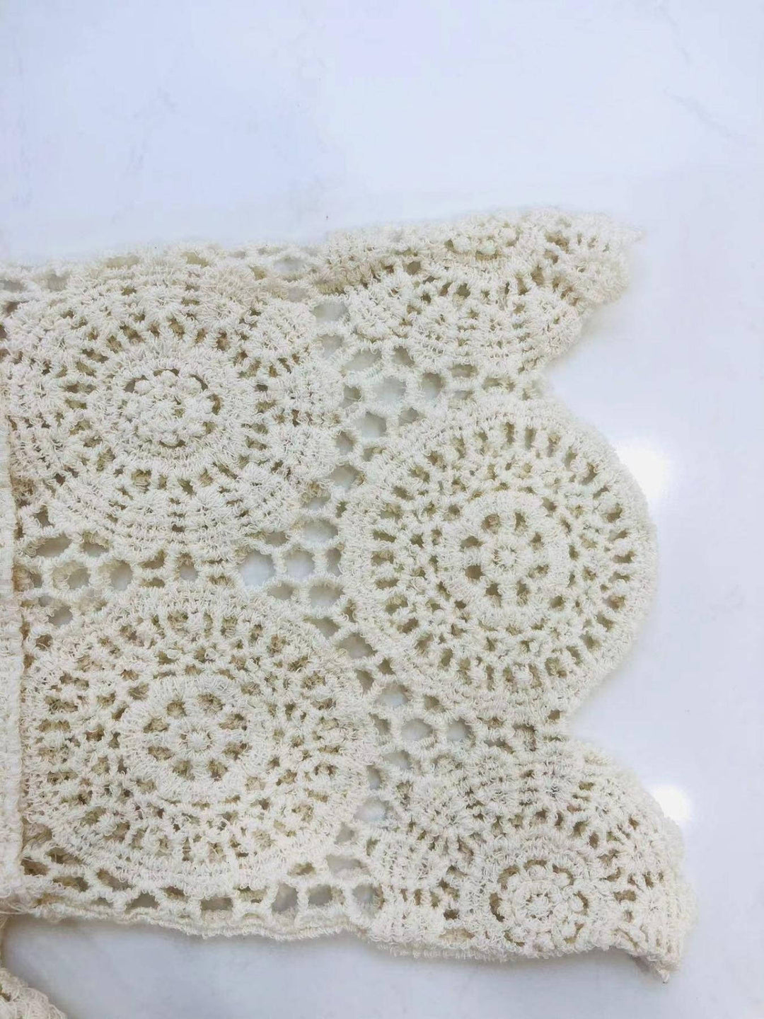 Coraline — Lightweight Open Weave Crochet Cover Up For Breezy Bohemian Beach Style