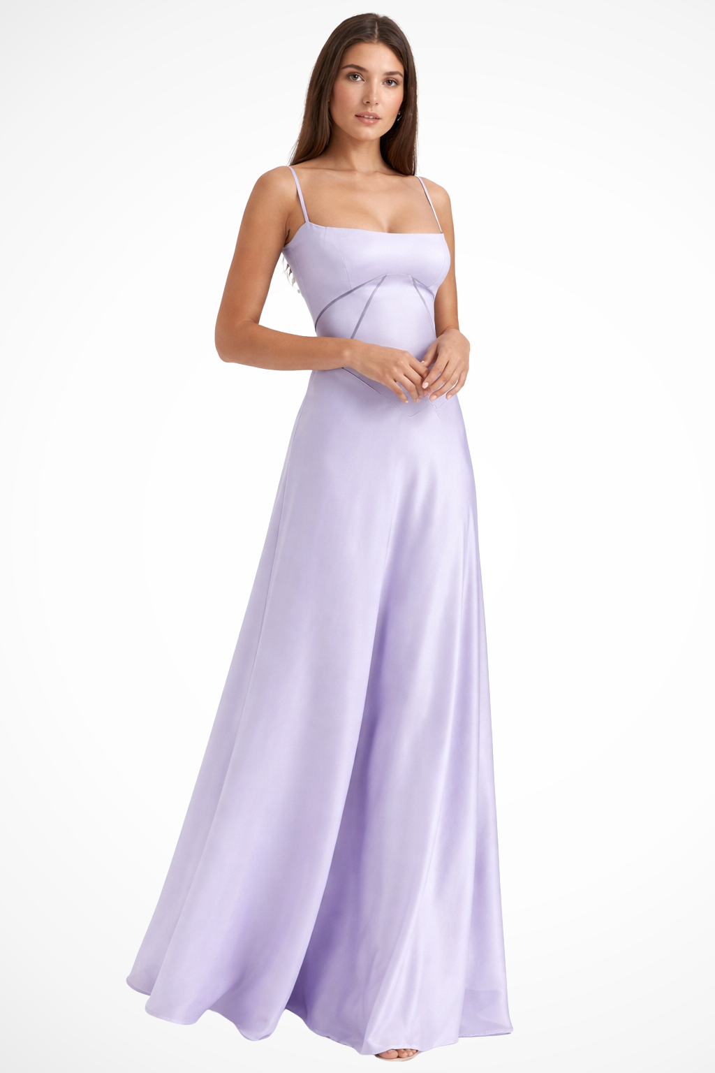 Satincorset — Satin Corset Maxi Dress With Structured Elegant Evening Gown Design
