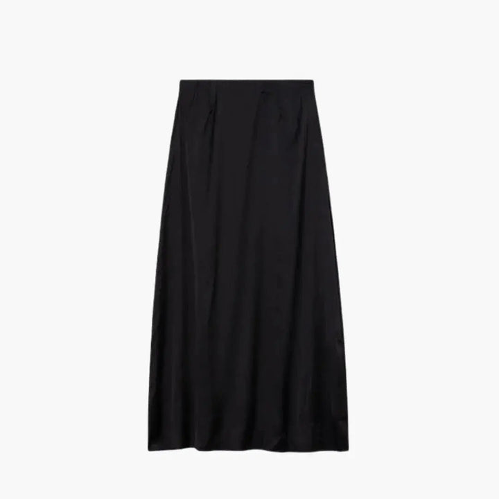 Valentina — Satin Maxi Skirt With High-Waisted Elegant Floor-Length Design