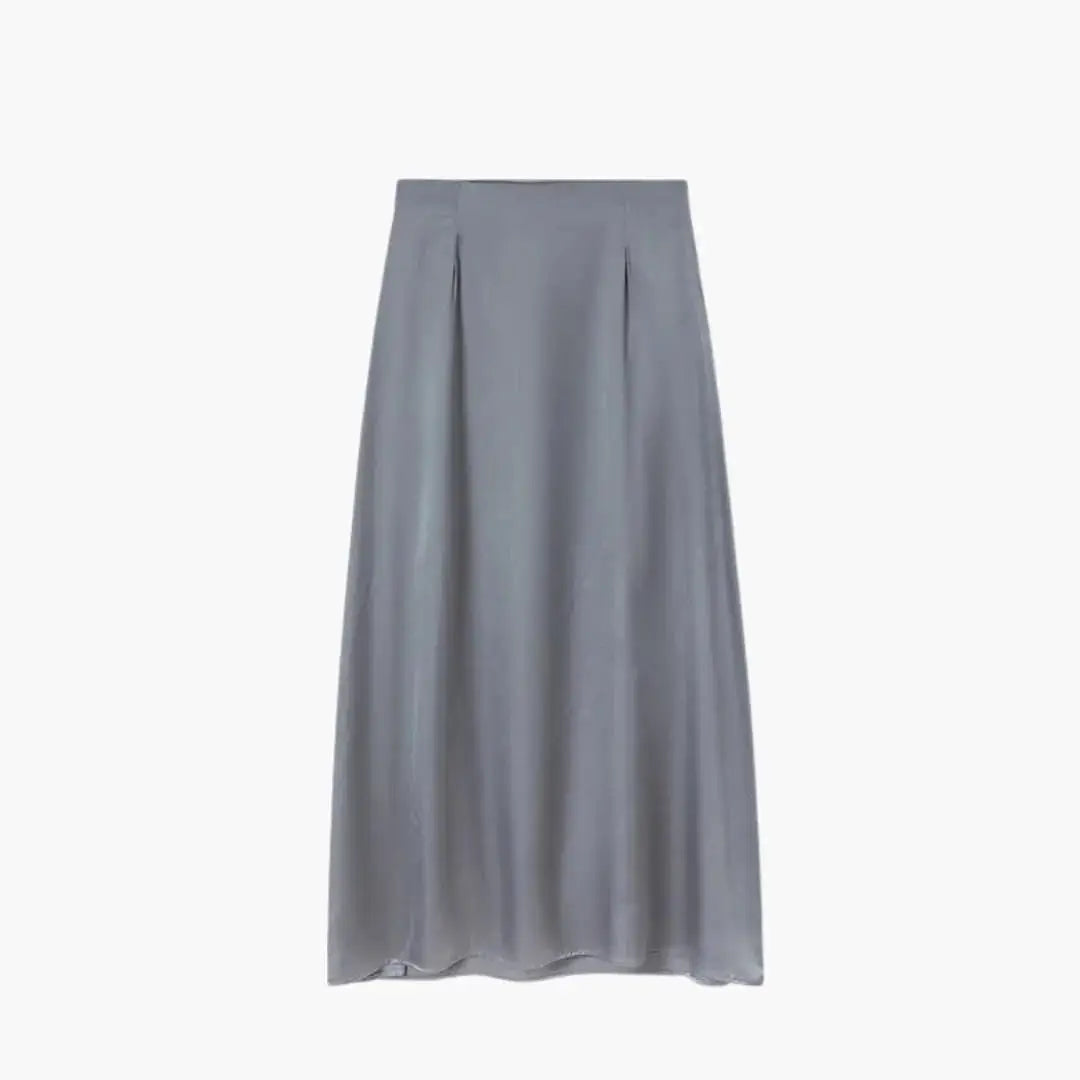 Valentina — Satin Maxi Skirt With High-Waisted Elegant Floor-Length Design