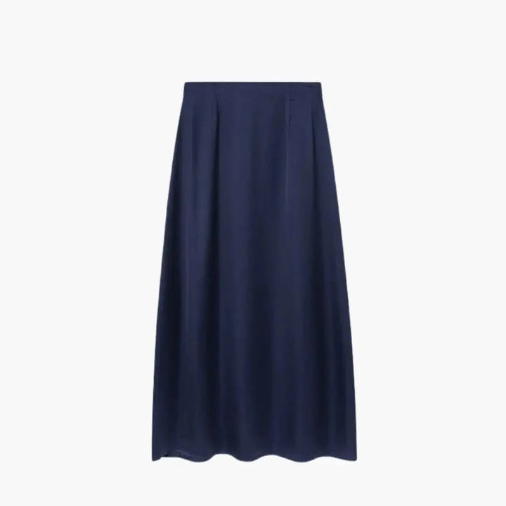 Valentina — Satin Maxi Skirt With High-Waisted Elegant Floor-Length Design