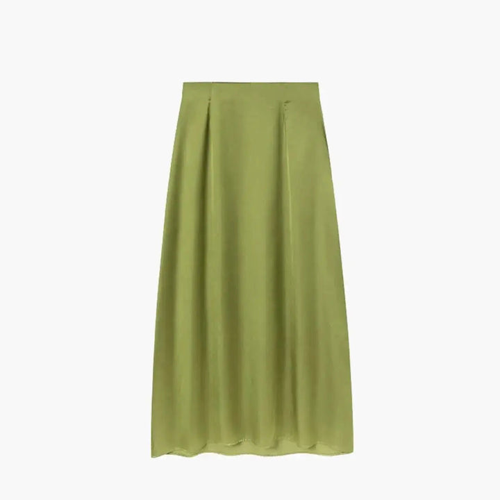 Valentina — Satin Maxi Skirt With High-Waisted Elegant Floor-Length Design