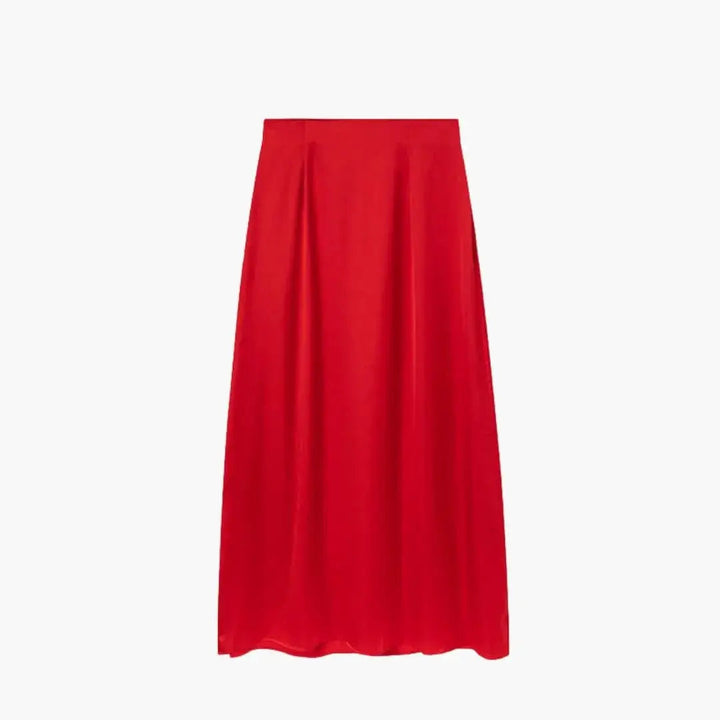 Valentina — Satin Maxi Skirt With High-Waisted Elegant Floor-Length Design
