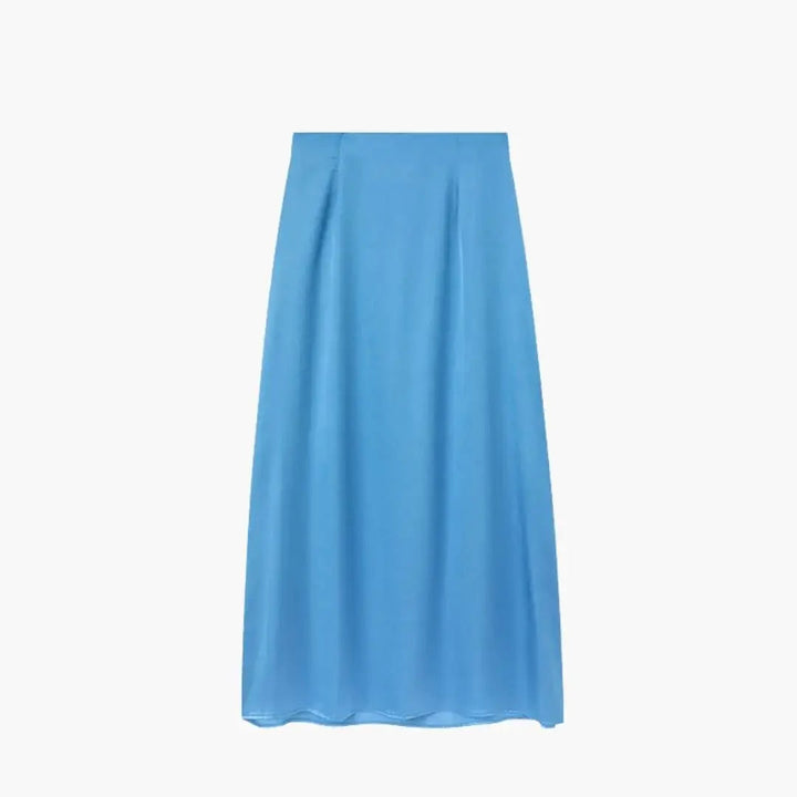 Valentina — Satin Maxi Skirt With High-Waisted Elegant Floor-Length Design