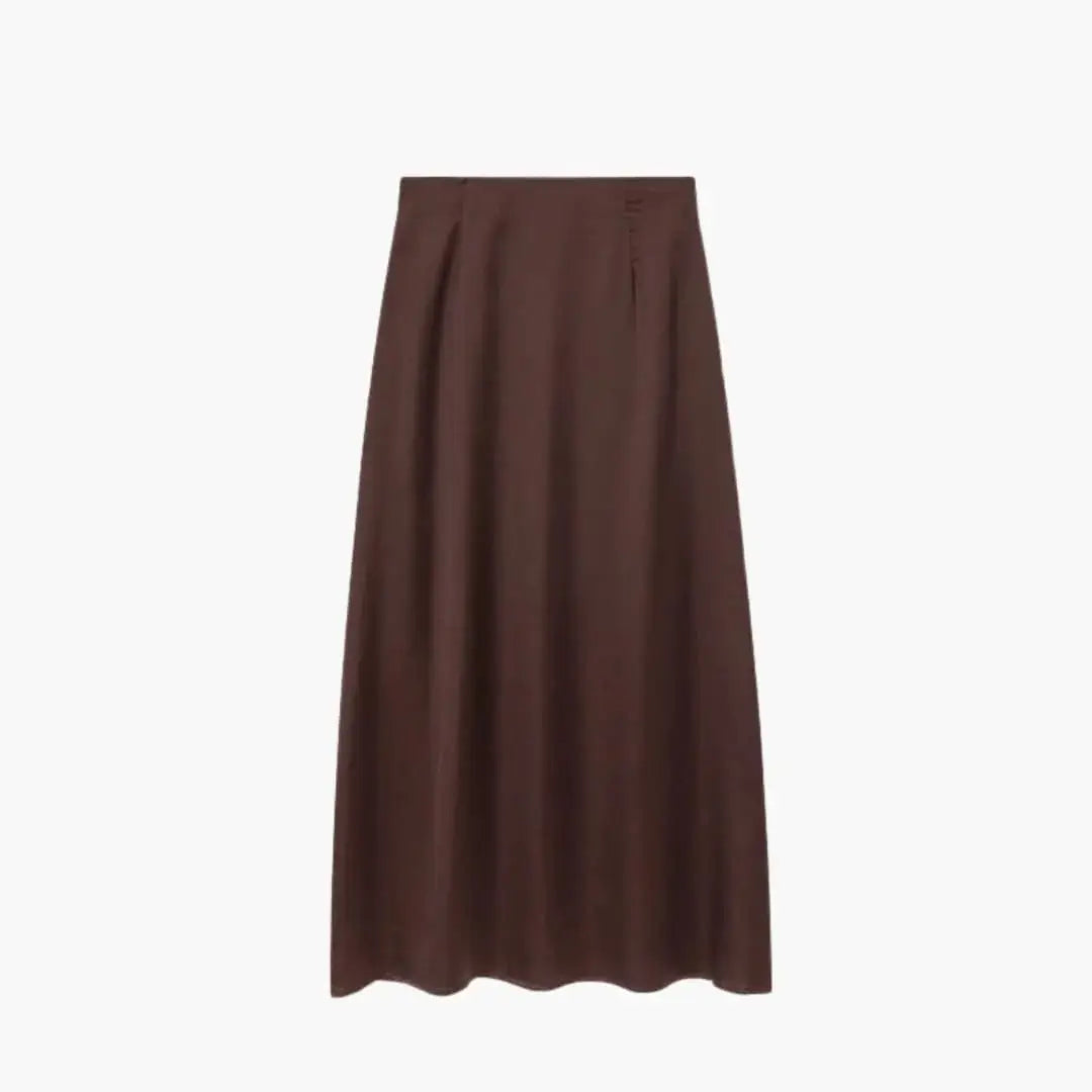 Valentina — Satin Maxi Skirt With High-Waisted Elegant Floor-Length Design