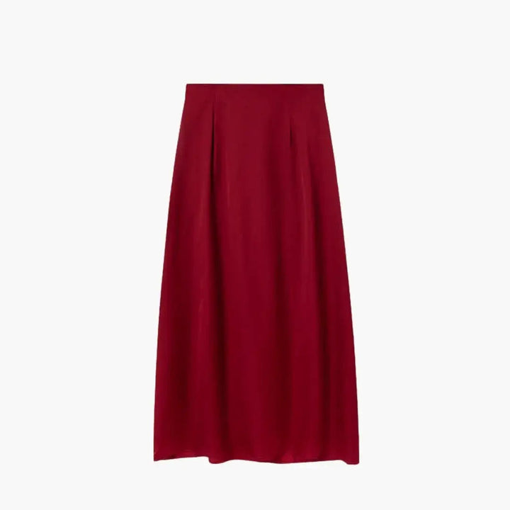 Valentina — Satin Maxi Skirt With High-Waisted Elegant Floor-Length Design