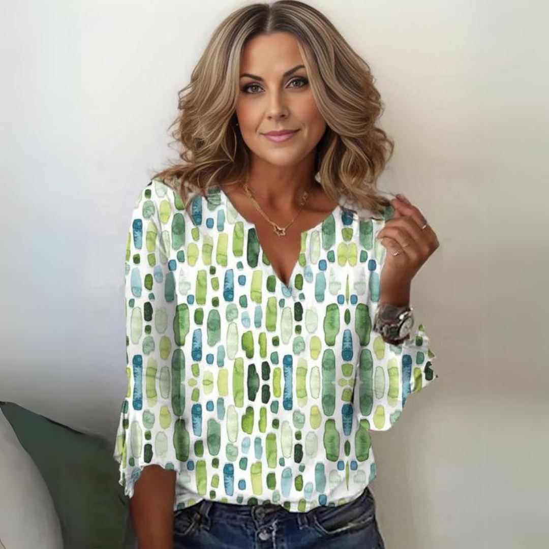 Silvana — Silk Cotton Blouse With Stylish Loose-Fit Summer Style