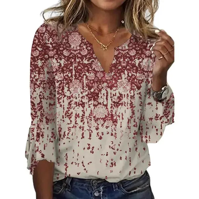 Silvana — Silk Cotton Blouse With Stylish Loose-Fit Summer Style