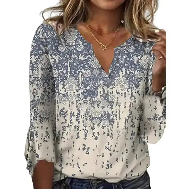 Silvana — Silk Cotton Blouse With Stylish Loose-Fit Summer Style