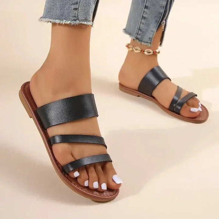 Featherlight — Soft Cushioned Flat Sandals With Elegant Minimalist Summer Design