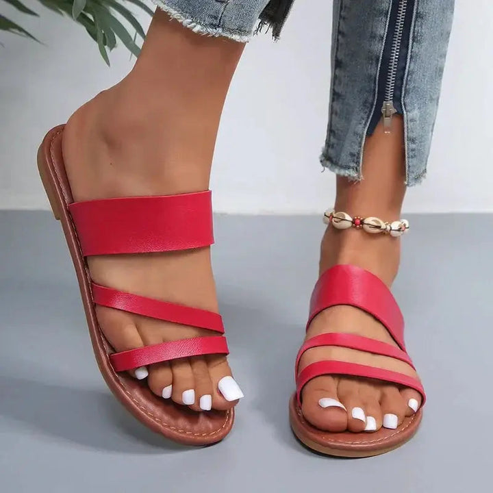 Featherlight — Soft Cushioned Flat Sandals With Elegant Minimalist Summer Design