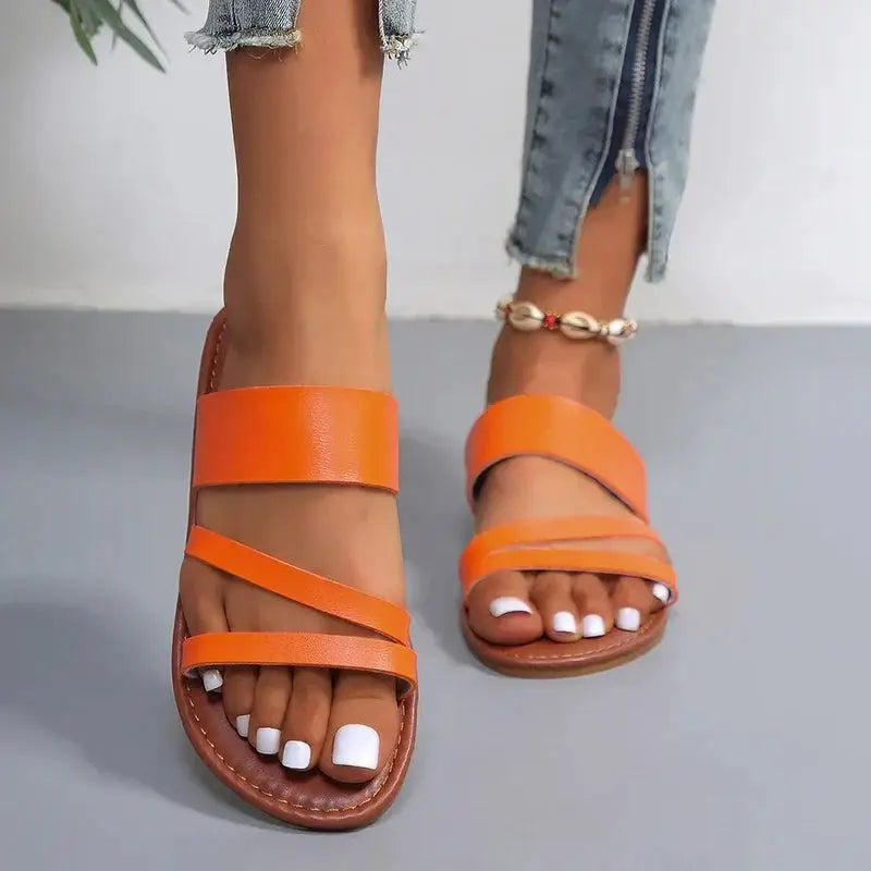 Featherlight — Soft Cushioned Flat Sandals With Elegant Minimalist Summer Design