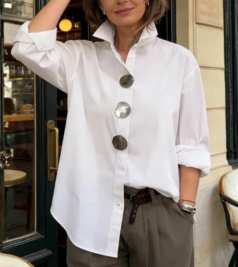 Wexford — Structured Blouse With Modern Tailored Long Sleeve Design