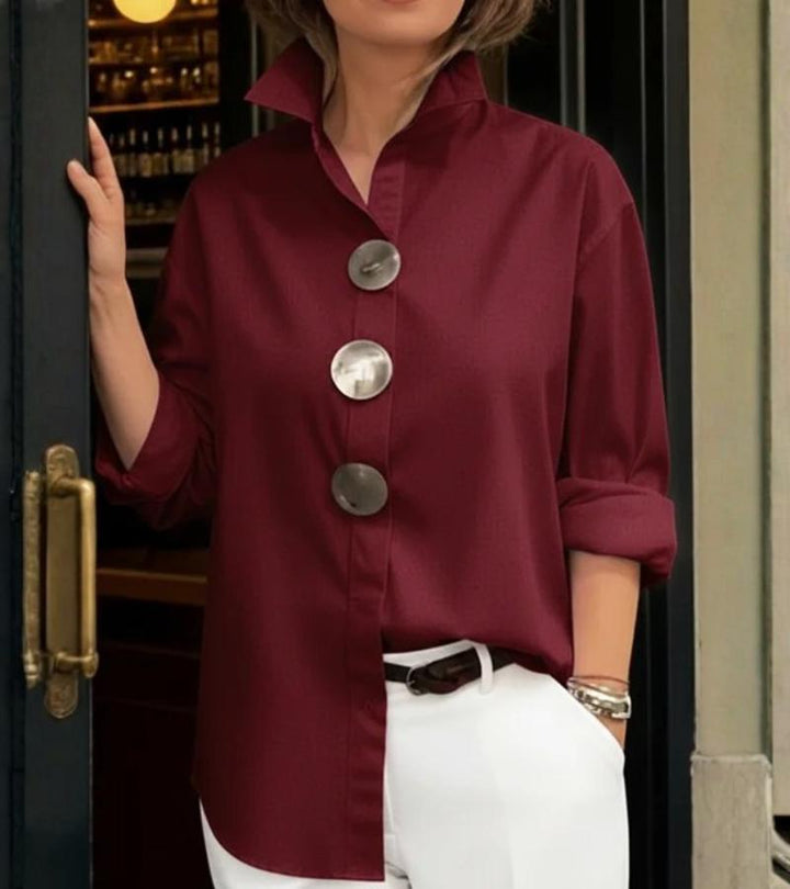 Wexford — Structured Blouse With Modern Tailored Long Sleeve Design