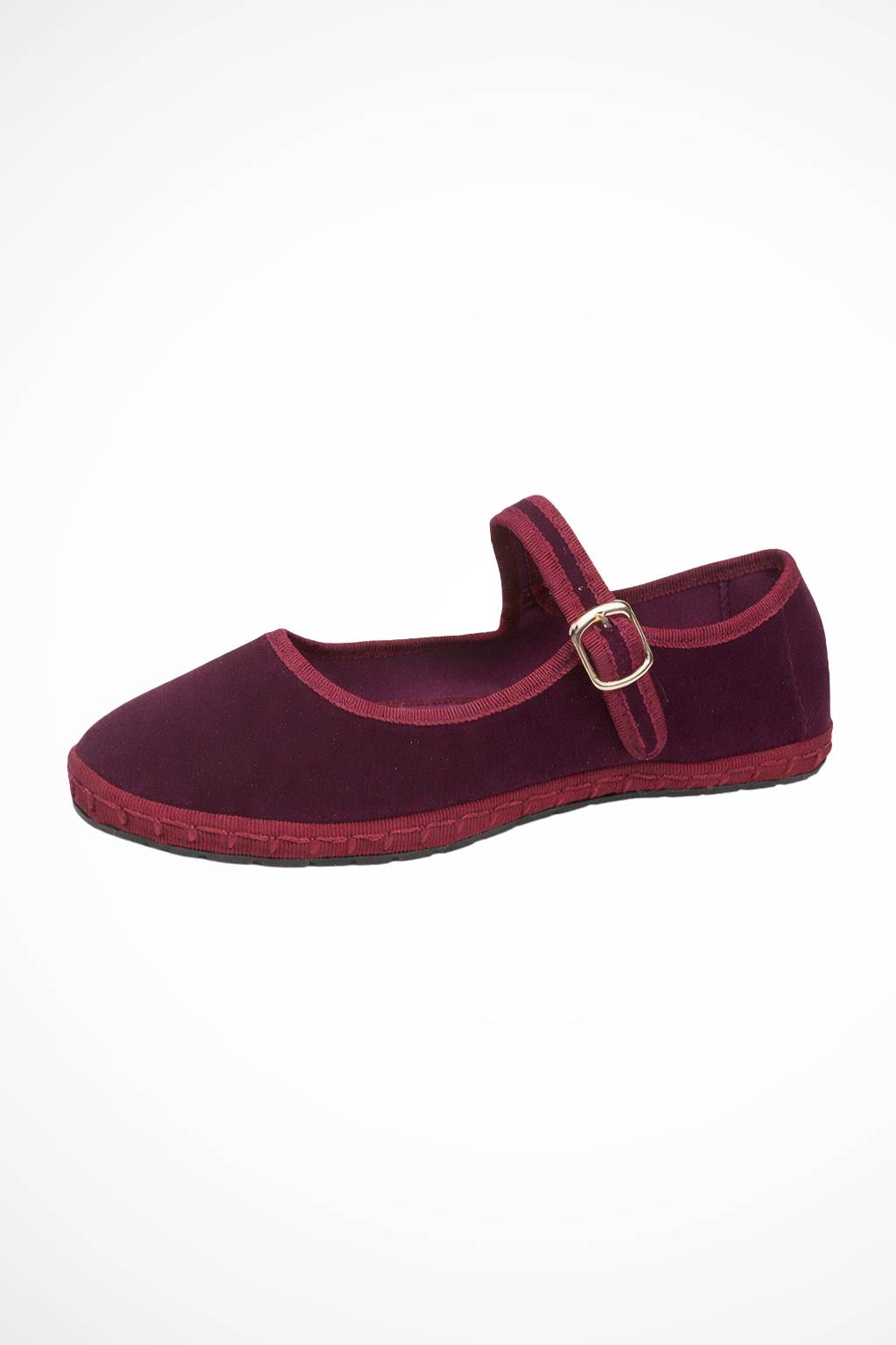 Maryjane — Suede-Like Mary Jane Flats With Classic Round Toe Comfortable Design