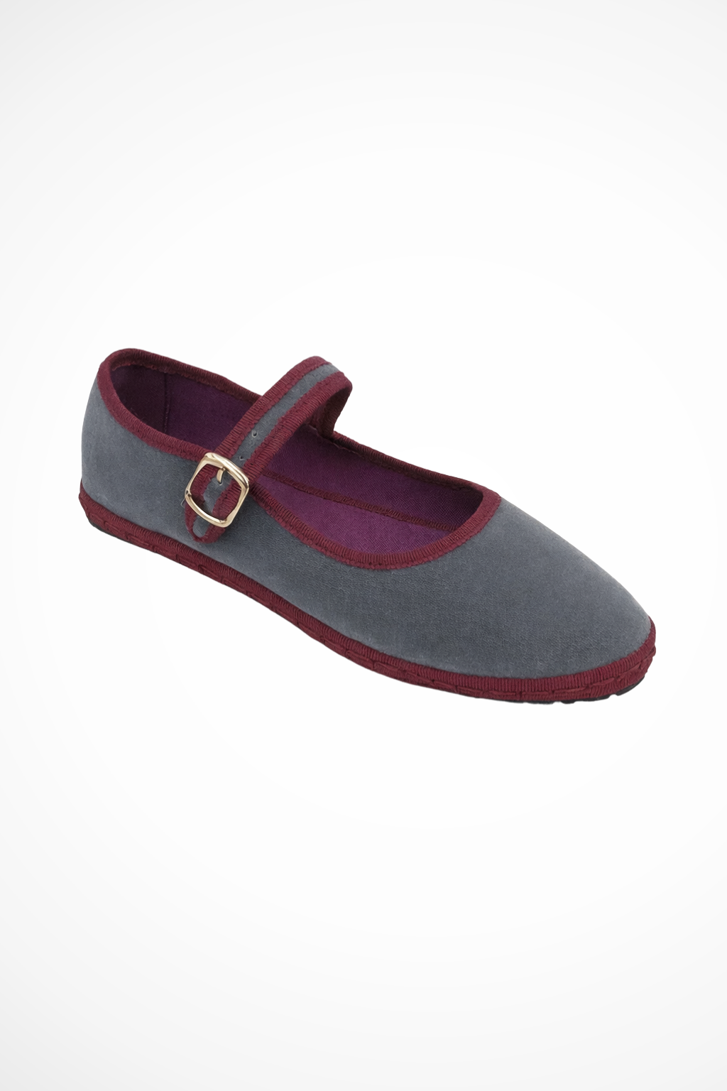 Maryjane — Suede-Like Mary Jane Flats With Classic Round Toe Comfortable Design