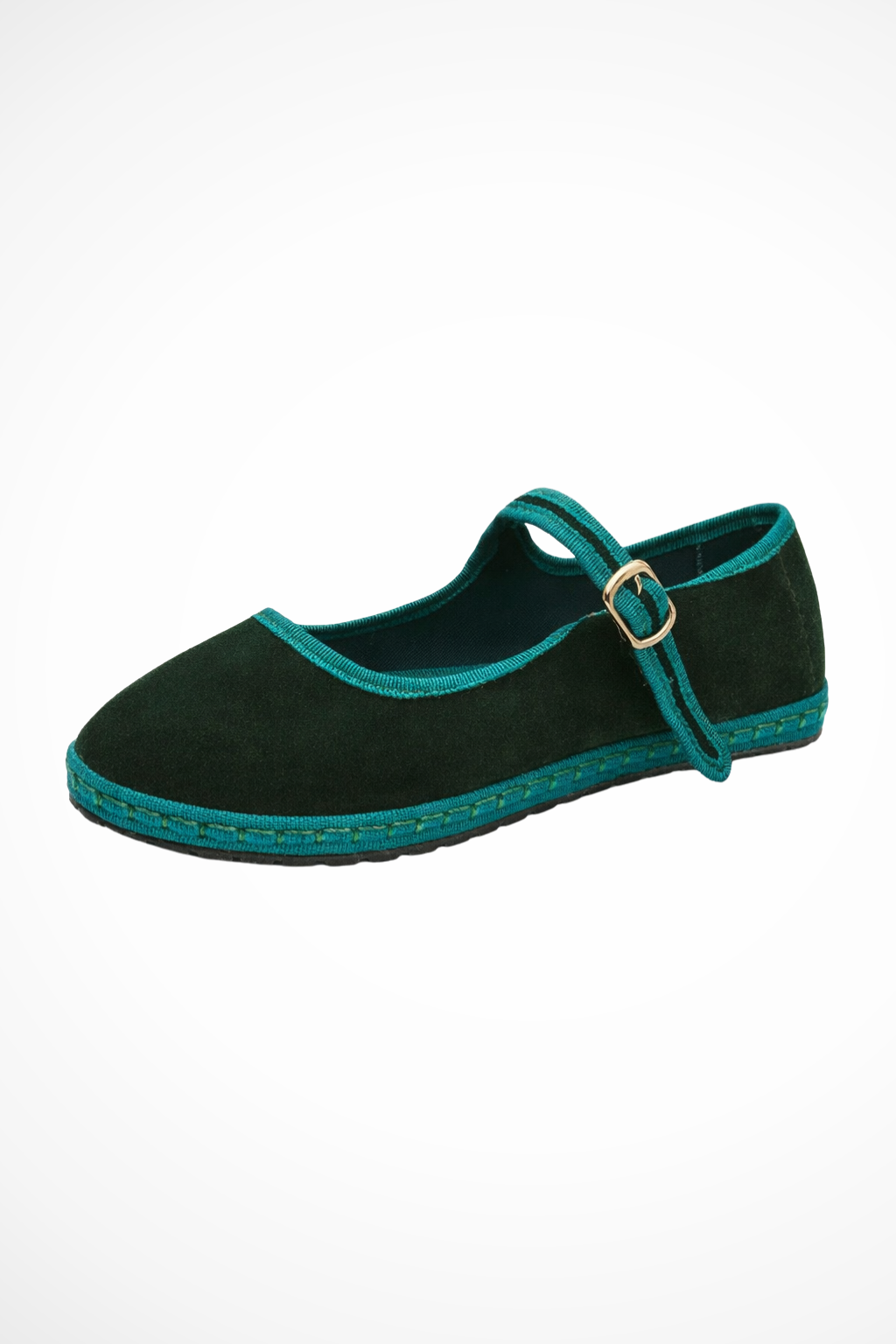 Maryjane — Suede-Like Mary Jane Flats With Classic Round Toe Comfortable Design