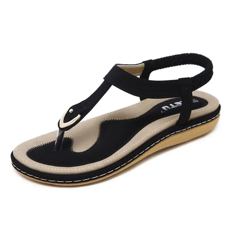 Archway — Synthetic Arch Support Sandals With Elegant Comfortable Flat Design