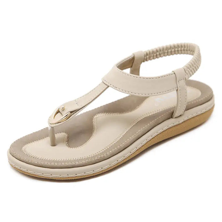 Archway — Synthetic Arch Support Sandals With Elegant Comfortable Flat Design