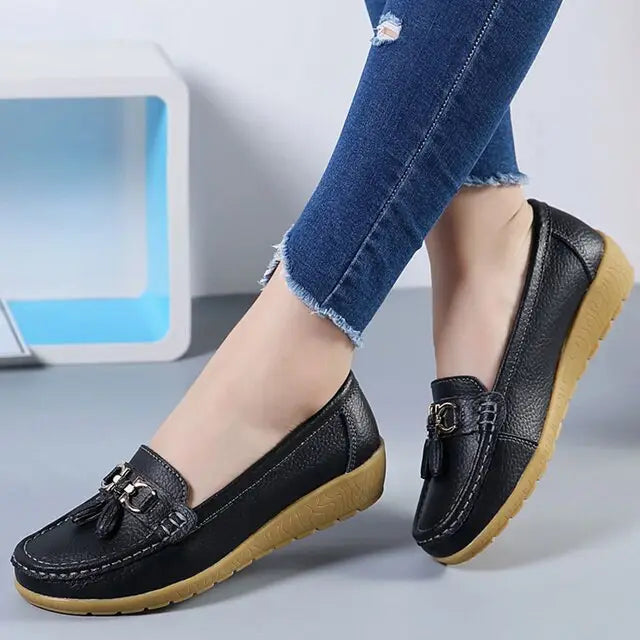 Synthflat — Synthetic Casual Shoes With Stylish Orthopedic Flat Sneaker Design