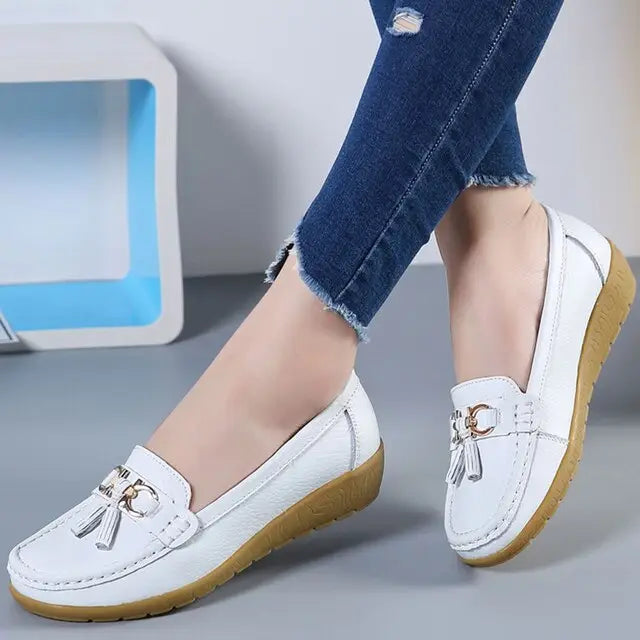 Synthflat — Synthetic Casual Shoes With Stylish Orthopedic Flat Sneaker Design